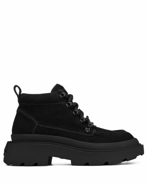 Black Naked Wolfe Drown Nubuck Men's Boots | LKI1777IA