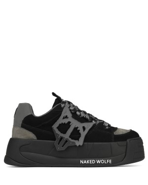 Black Naked Wolfe Slade Men's Sneakers | PSP2593WQ