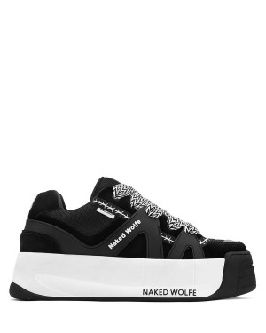 Black Naked Wolfe Slide Men's Sneakers | BND6128KR