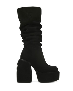 Black Naked Wolfe Space Kid Suede Women's Boots | SLB1841NJ