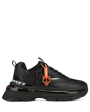 Black Naked Wolfe Spring Men's Sneakers | QON1448VO