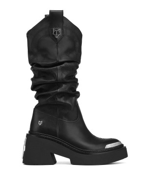 Black Naked Wolfe Stable Women's Boots | EJG8679BA