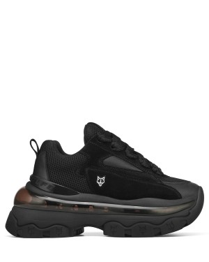 Black Naked Wolfe Strike Double Women's Sneakers | RCL5312HC