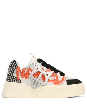 Black White Orange Naked Wolfe Kosa Men's Sneakers | LUB2064LF