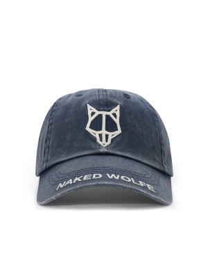 Blue Naked Wolfe Washed Baseball Men's Caps | EFY997PG