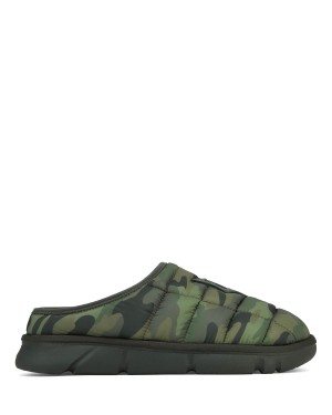 Green Black Naked Wolfe Montana Men's Slippers | ZHP7124VN