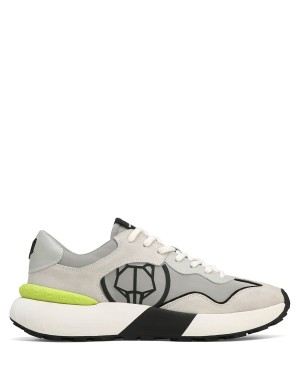 Grey Naked Wolfe Drought Men's Sneakers | FBQ7022LF