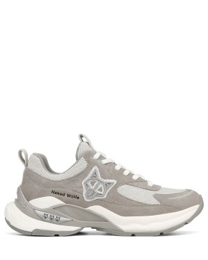 Grey Naked Wolfe Super Suede Women's Sneakers | UYF6159LN