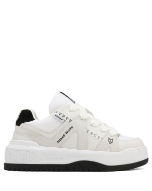 White Grey Naked Wolfe Skating Suede Women's Sneakers | OMT4888QW