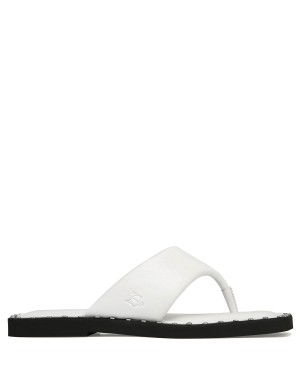 White Naked Wolfe Danni Leather Women's Sandals | EKO9072PQ