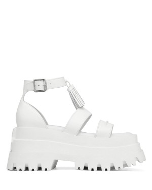 White Naked Wolfe Dare Women's Sandals | SHH4866FS