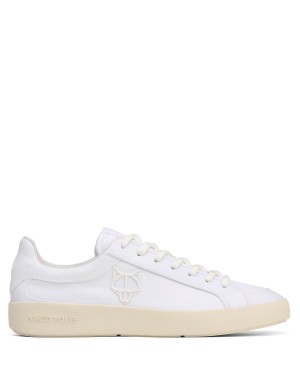 White Naked Wolfe Portofino Nylon Men's Sneakers | DIB4756SW