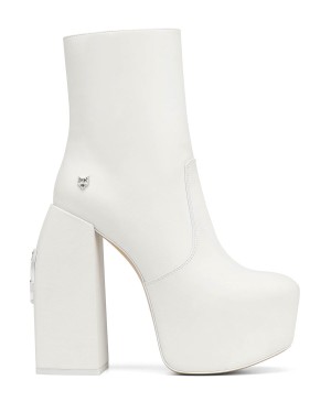 White Naked Wolfe Stylish Leather Women's Boots | FFS6277SB