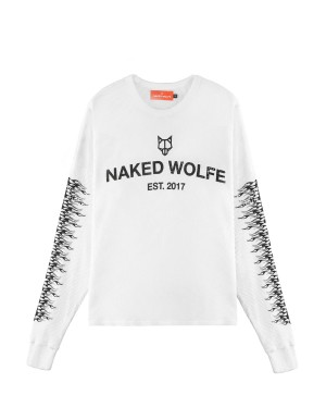 White Naked Wolfe Thermal Men's Sweatshirts | MQU1333GO