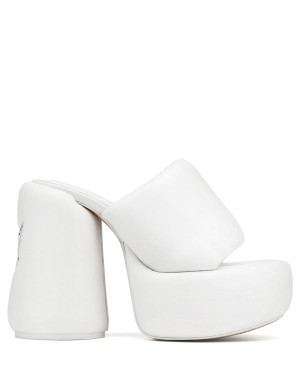 White Naked Wolfe Wow Women's Heels Sandals | BPC5841WL