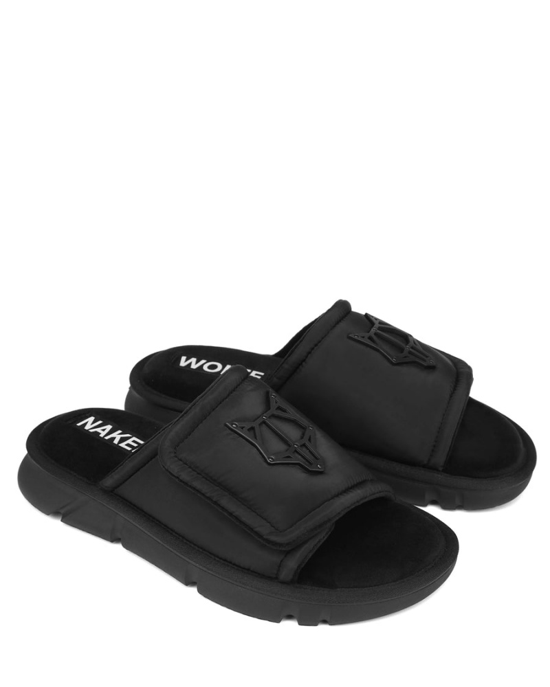 Black Naked Wolfe Alaska Men's Slides | PTF1061FX