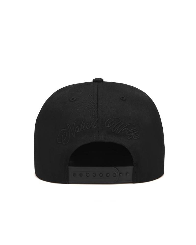 Black Naked Wolfe Constructed Wolfe Men's Caps | MIP9199NU