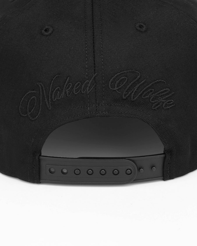 Black Naked Wolfe Constructed Wolfe Men's Caps | MIP9199NU