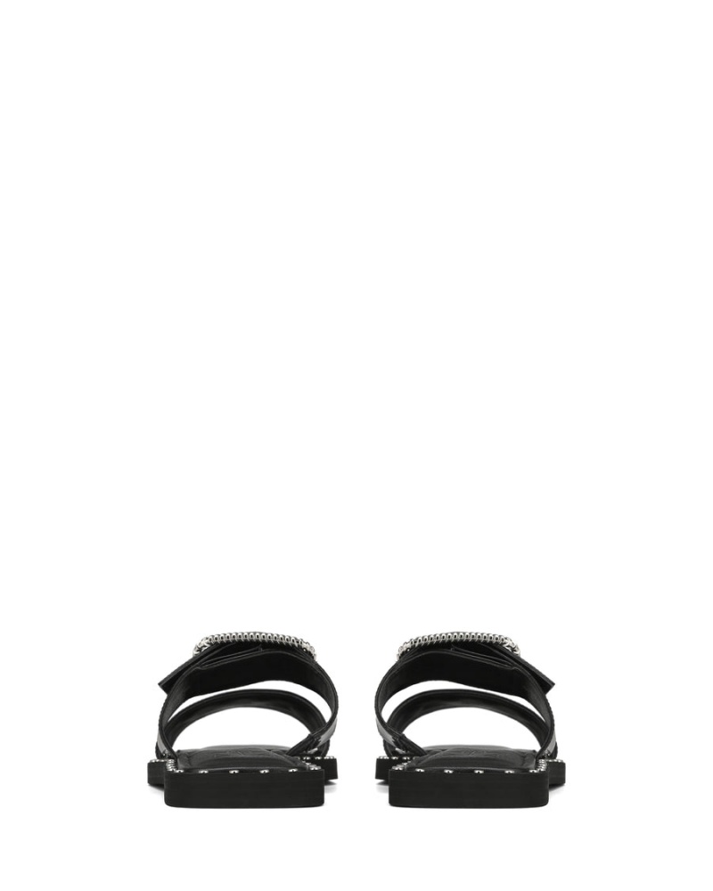 Black Naked Wolfe Daisy Box Women's Sandals | YGT8587XT