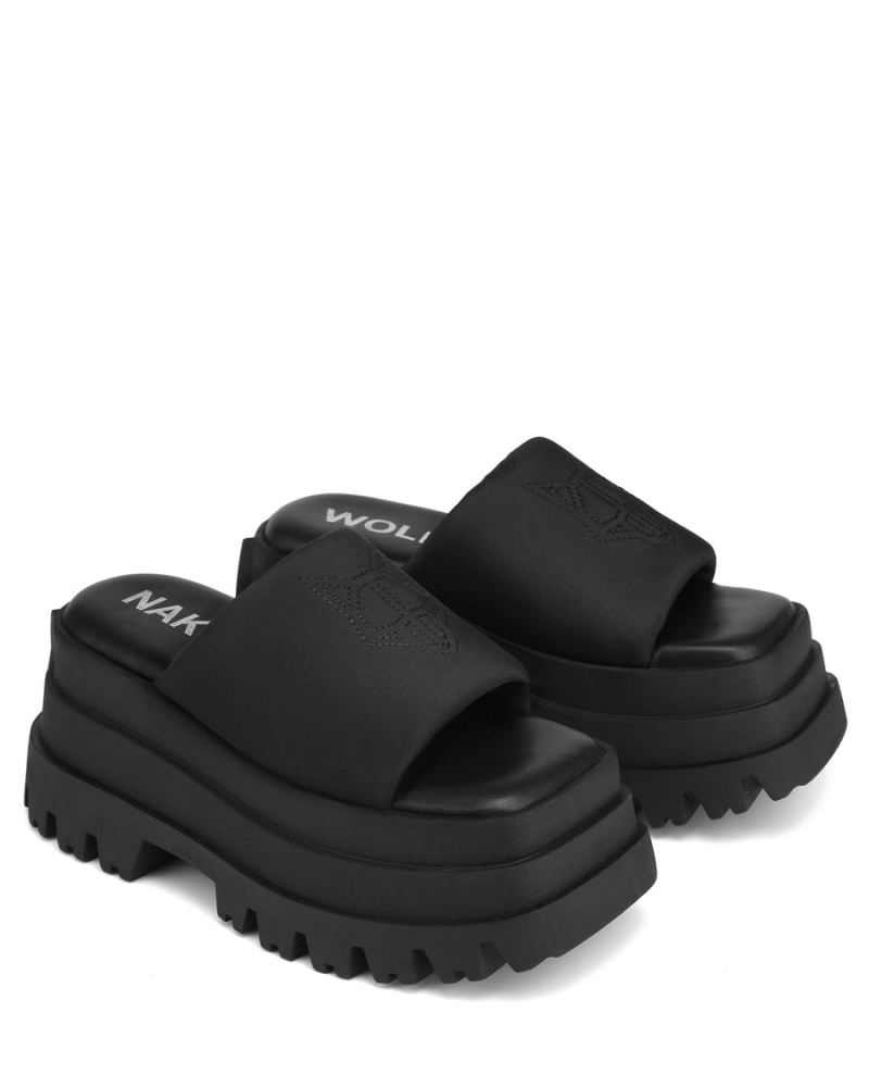 Black Naked Wolfe Delicious Women's Sandals | MEO9343MW