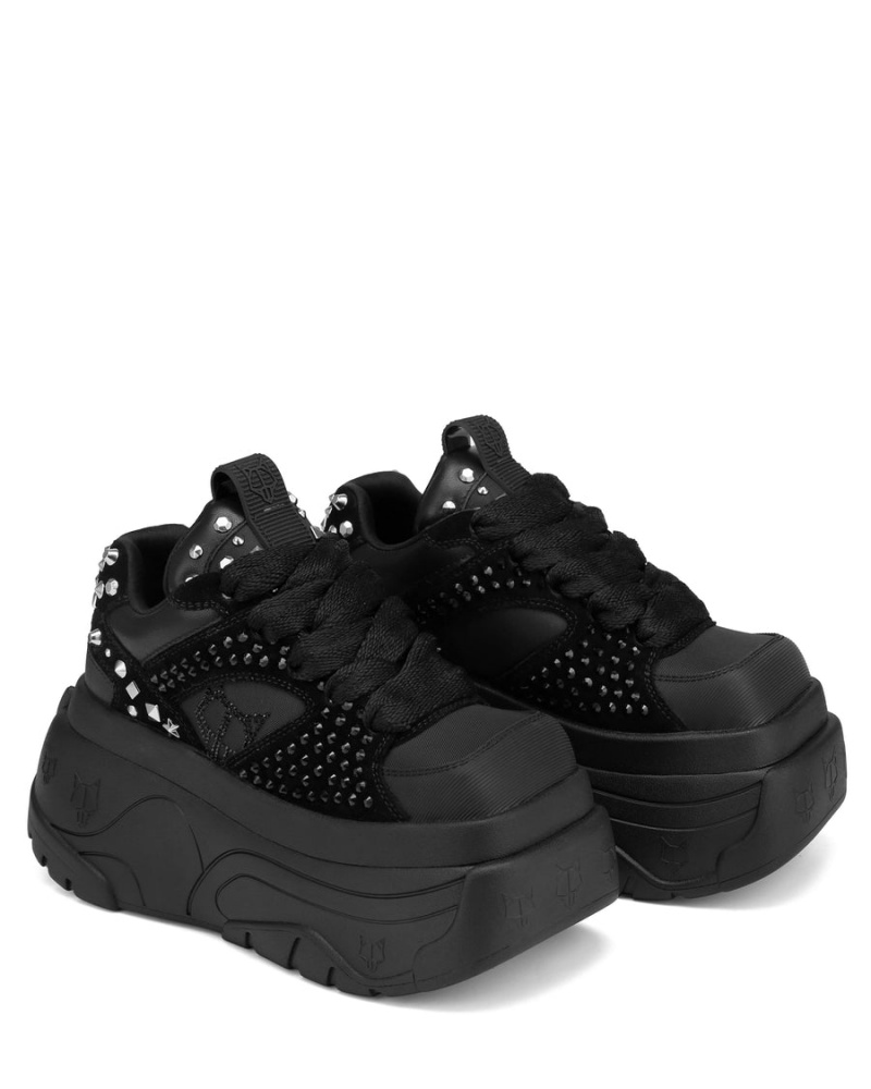 Black Naked Wolfe Fantasy Diamonds Women's Sneakers | SZK5562VU