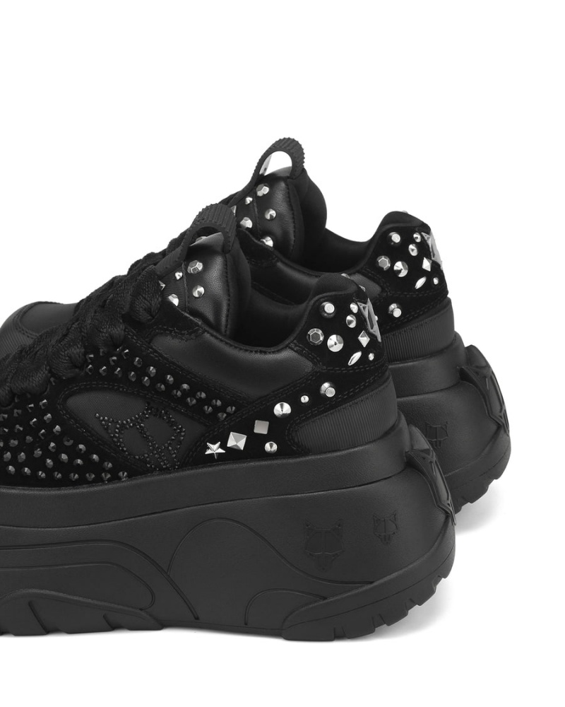 Black Naked Wolfe Fantasy Diamonds Women's Sneakers | SZK5562VU