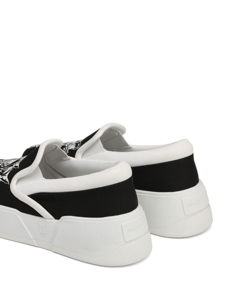 Black Naked Wolfe Killer Men's Sneakers | XIM6150JE