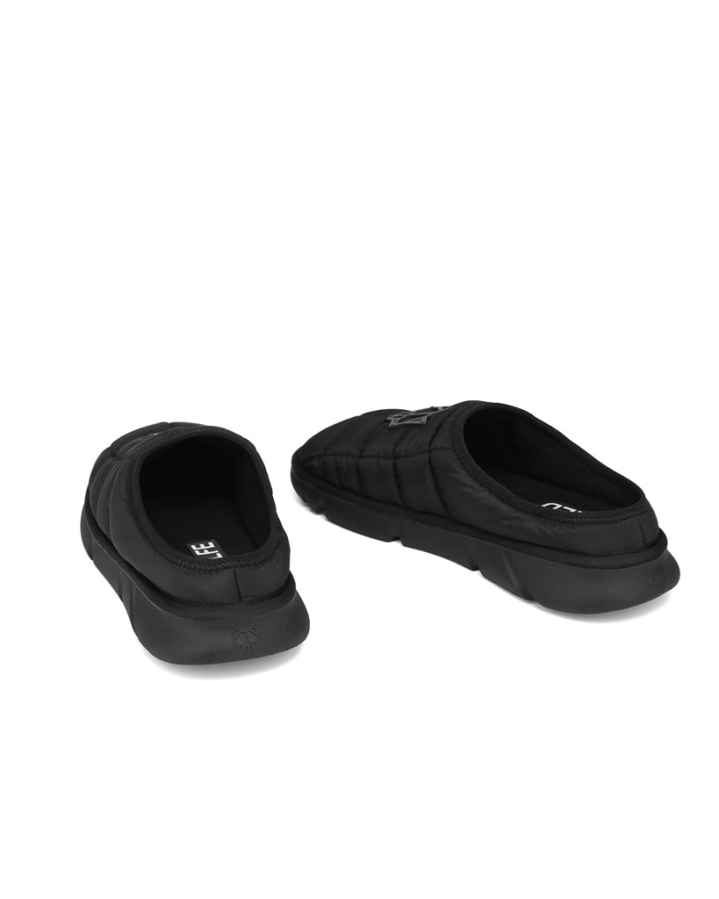 Black Naked Wolfe Montana Men's Slippers | JIX2836XN