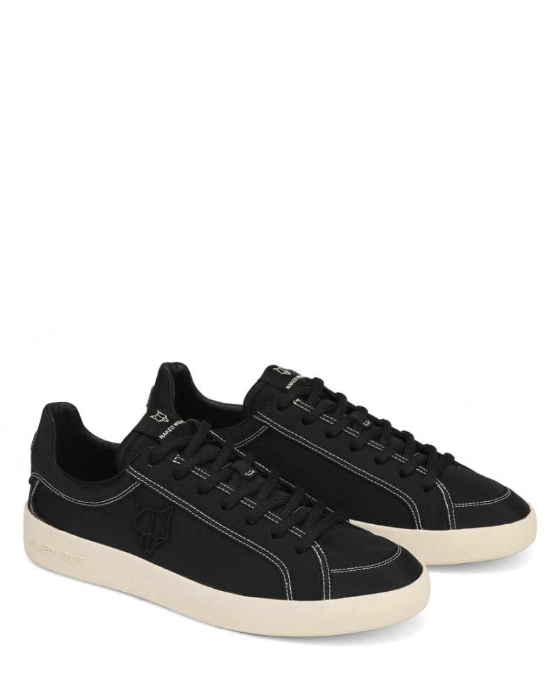 Black Naked Wolfe Portofino Nylon Men's Sneakers | VTU5425YC