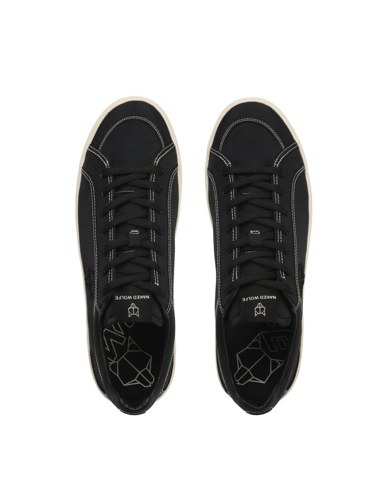 Black Naked Wolfe Portofino Nylon Men's Sneakers | VTU5425YC