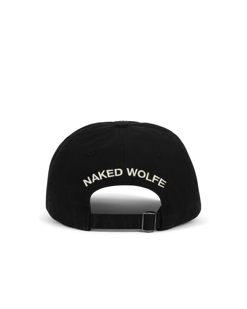 Black Naked Wolfe Pure Baseball Men's Caps | ALI7413CB