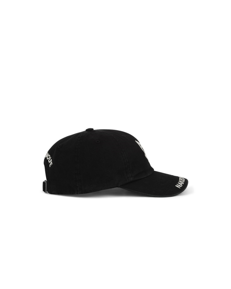 Black Naked Wolfe Pure Baseball Men's Caps | ALI7413CB