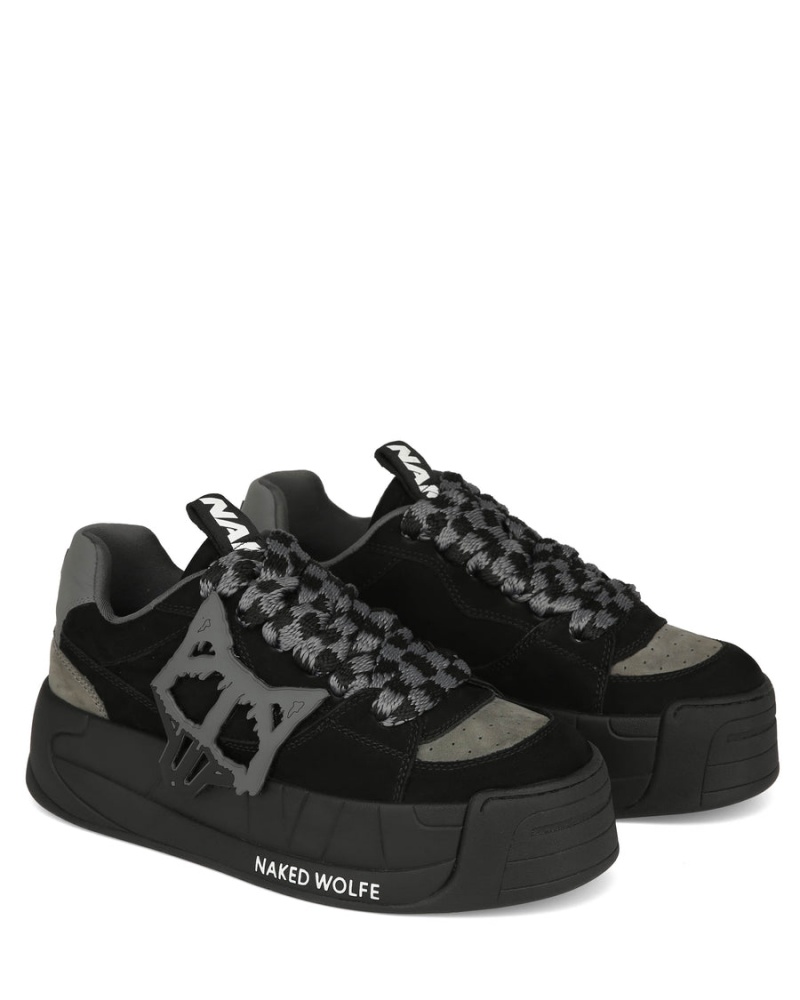 Black Naked Wolfe Slade Men's Sneakers | PSP2593WQ