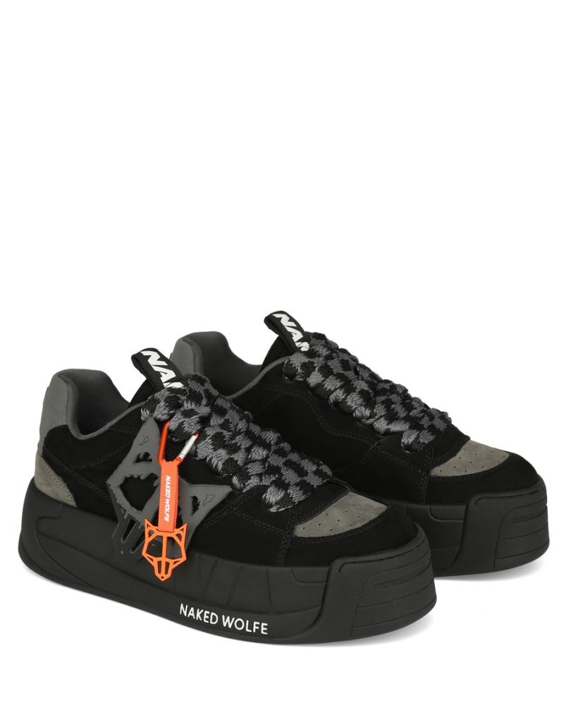 Black Naked Wolfe Slade Men's Sneakers | PSP2593WQ