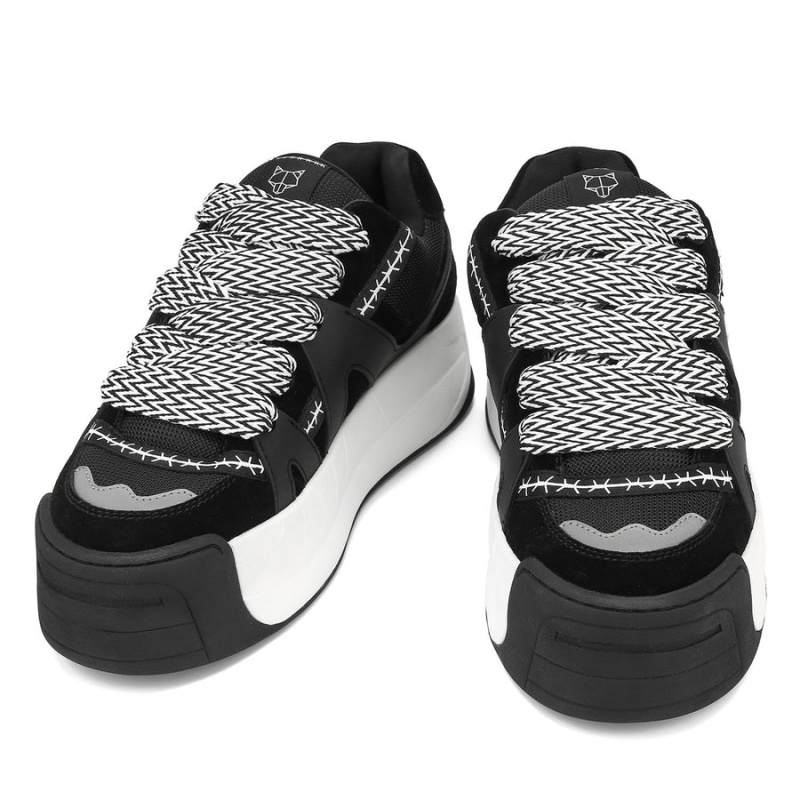 Black Naked Wolfe Slide Men's Sneakers | BND6128KR