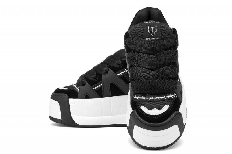 Black Naked Wolfe Slider Women's Sneakers | JVN726XG