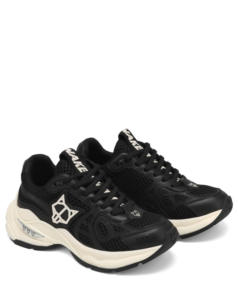 Black Naked Wolfe Smash Mesh Women's Sneakers | AJT6441AI