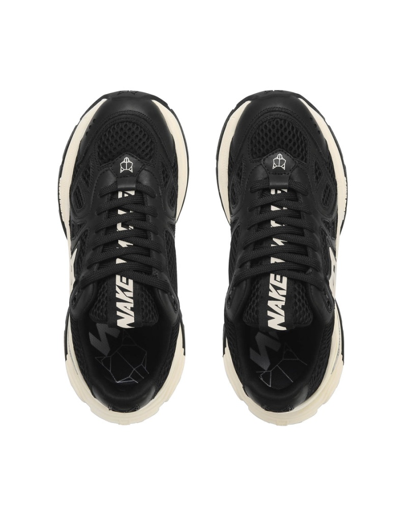 Black Naked Wolfe Smash Mesh Women's Sneakers | AJT6441AI