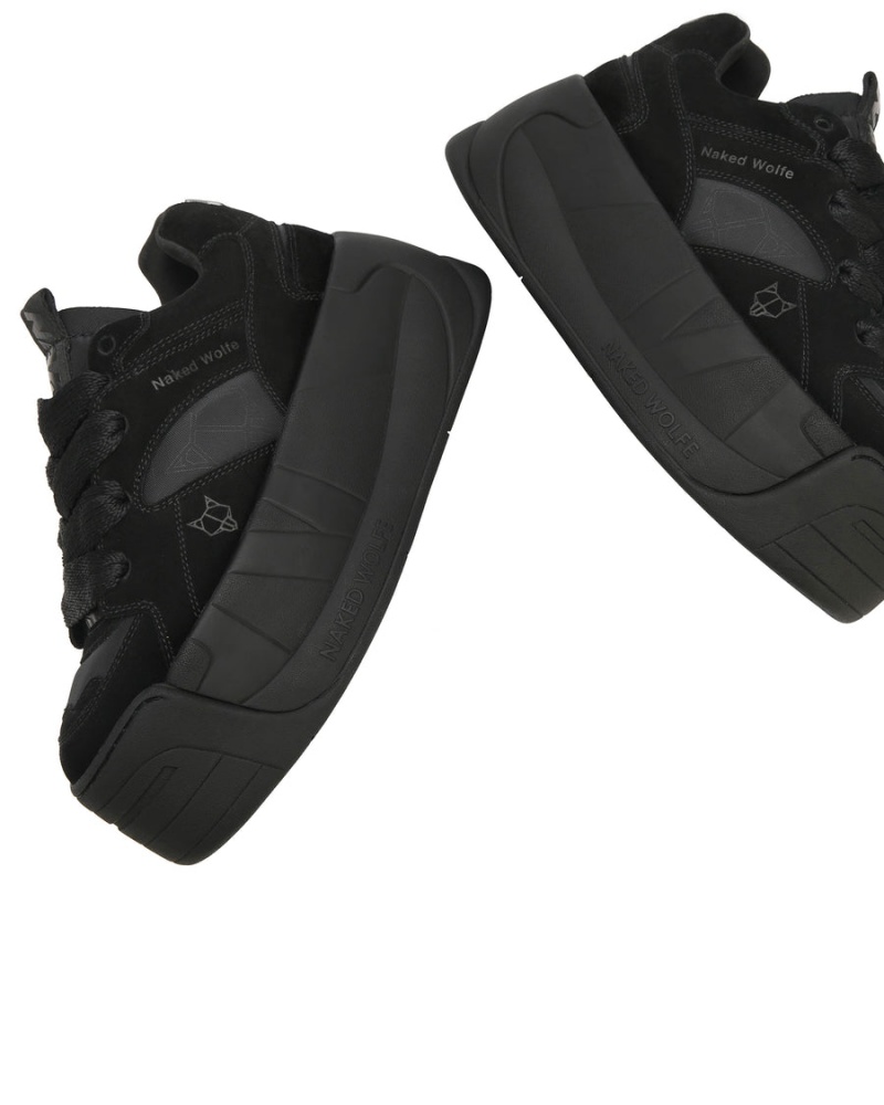 Black Naked Wolfe Snatch Double Women's Sneakers | TRB2615FG