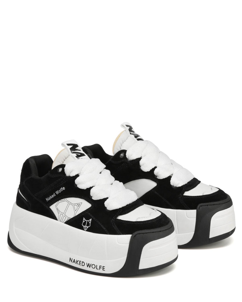 Black Naked Wolfe Snatch Women's Sneakers | UHC747VQ