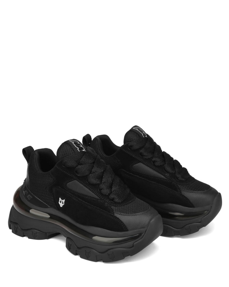 Black Naked Wolfe Strike Double Women's Sneakers | RCL5312HC