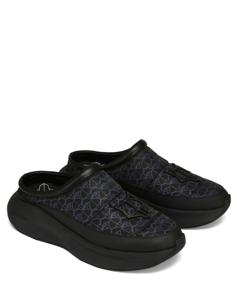 Black Naked Wolfe Tide Triple Men's Slippers | BAV2955IE