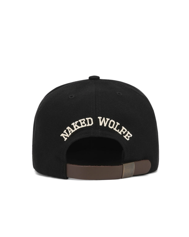 Black Yellow Naked Wolfe Wool Wolfe Men's Caps | LMI3436PD