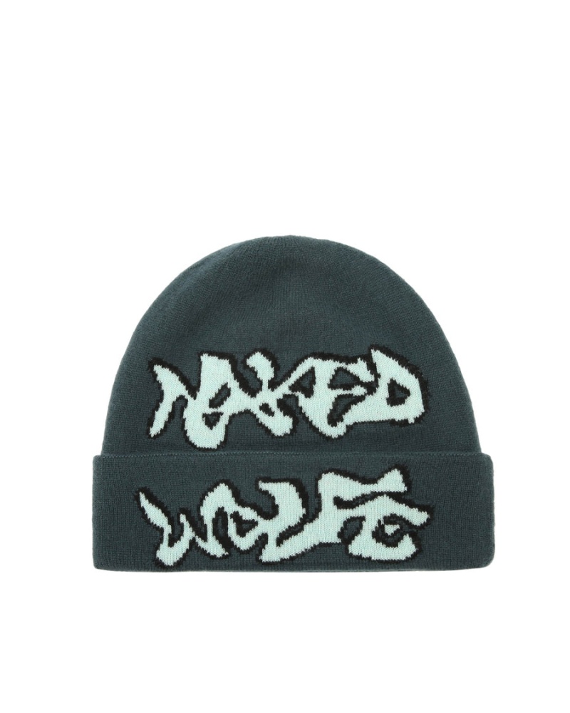 Blue Naked Wolfe Ice Women\'s Beanie | VAH6853SG