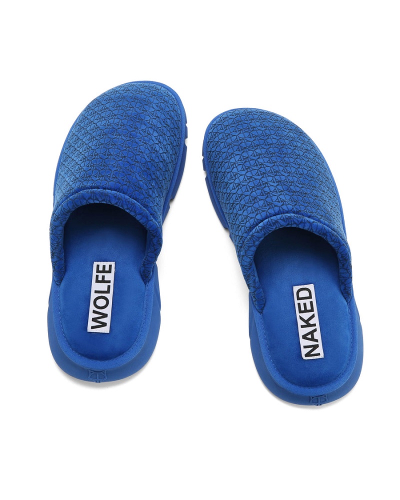 Blue Naked Wolfe Ohio Men's Slippers | JGA8413KG