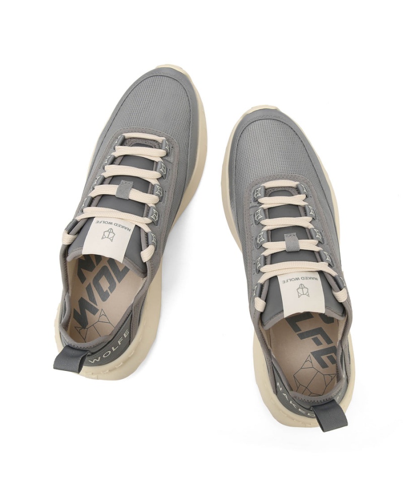 Grey Naked Wolfe Drip Nylon Men's Sneakers | IED285RU