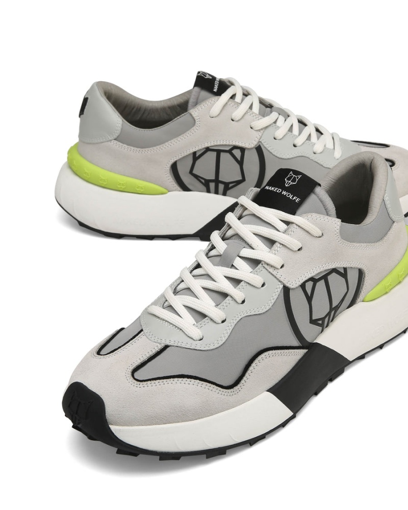 Grey Naked Wolfe Drought Men's Sneakers | FBQ7022LF