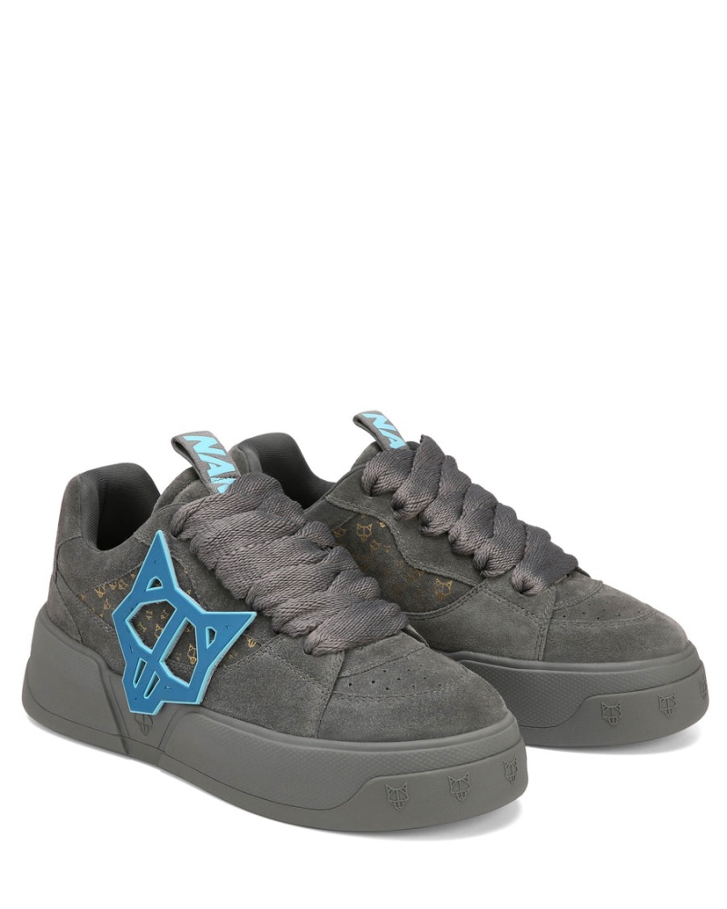 Grey Naked Wolfe Kosa Men's Sneakers | YNJ5134UX