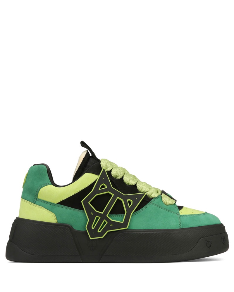 Light Green Naked Wolfe Kosa Men's Sneakers | HRH6217JN