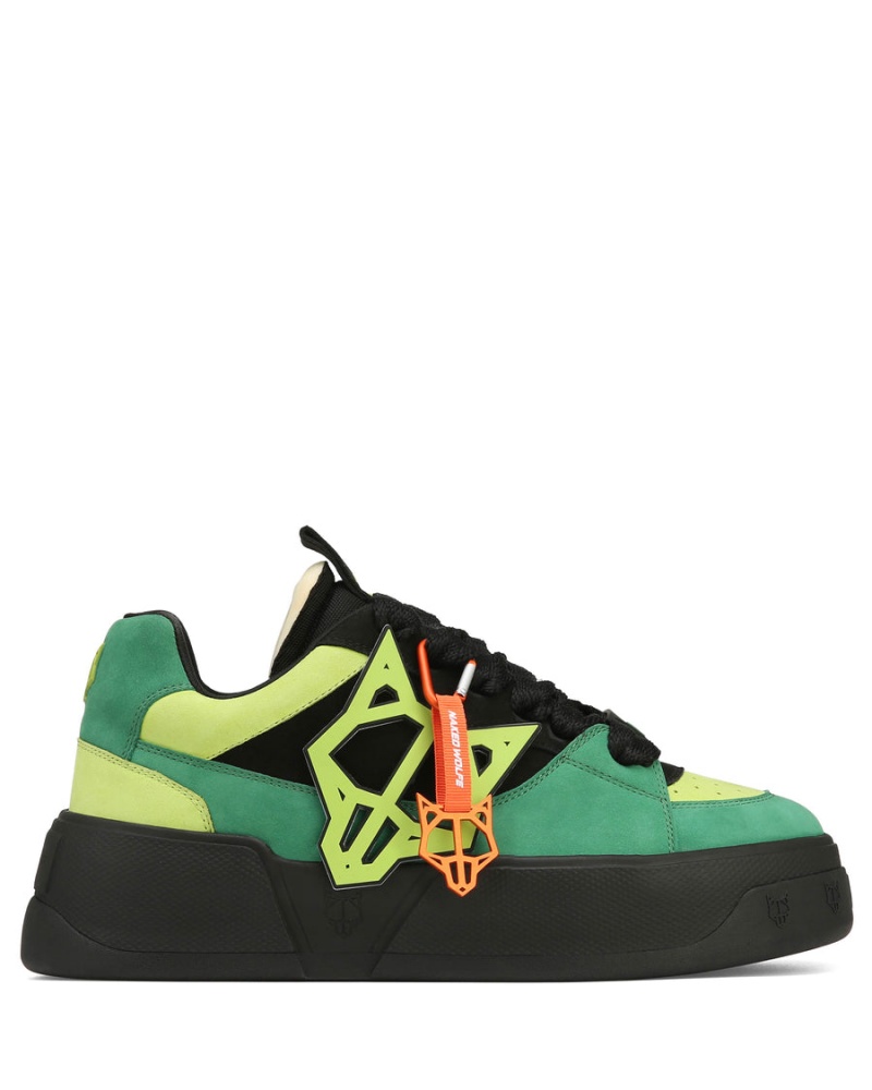 Light Green Naked Wolfe Kosa Men's Sneakers | HRH6217JN